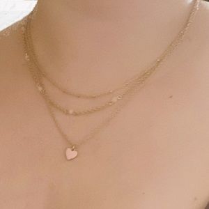 Gold chain with 3 loops